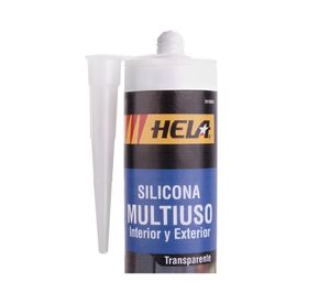 Silicona 280 ml multiuso transparente Hela