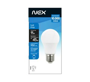 Ampolleta LED 11W E27 luz fría Nex
