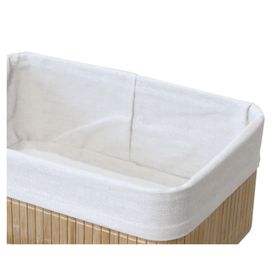 Canasto Bamboo natural 2 piezas Cotidiana