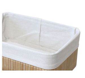 Canasto Bamboo natural 2 piezas Cotidiana