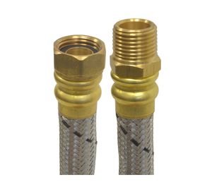 Flexible para calefont 1/2'' Hi x 1/2 HE 30 cm Coflex