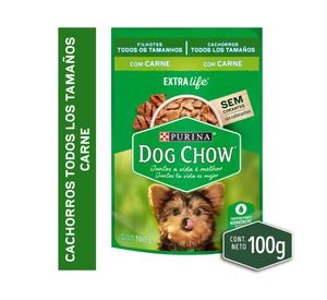 Alimento húmedo cachorro 100 gr carne Dog Chow