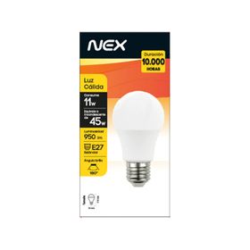Ampolleta LED 11W E27 luz cálida Nex