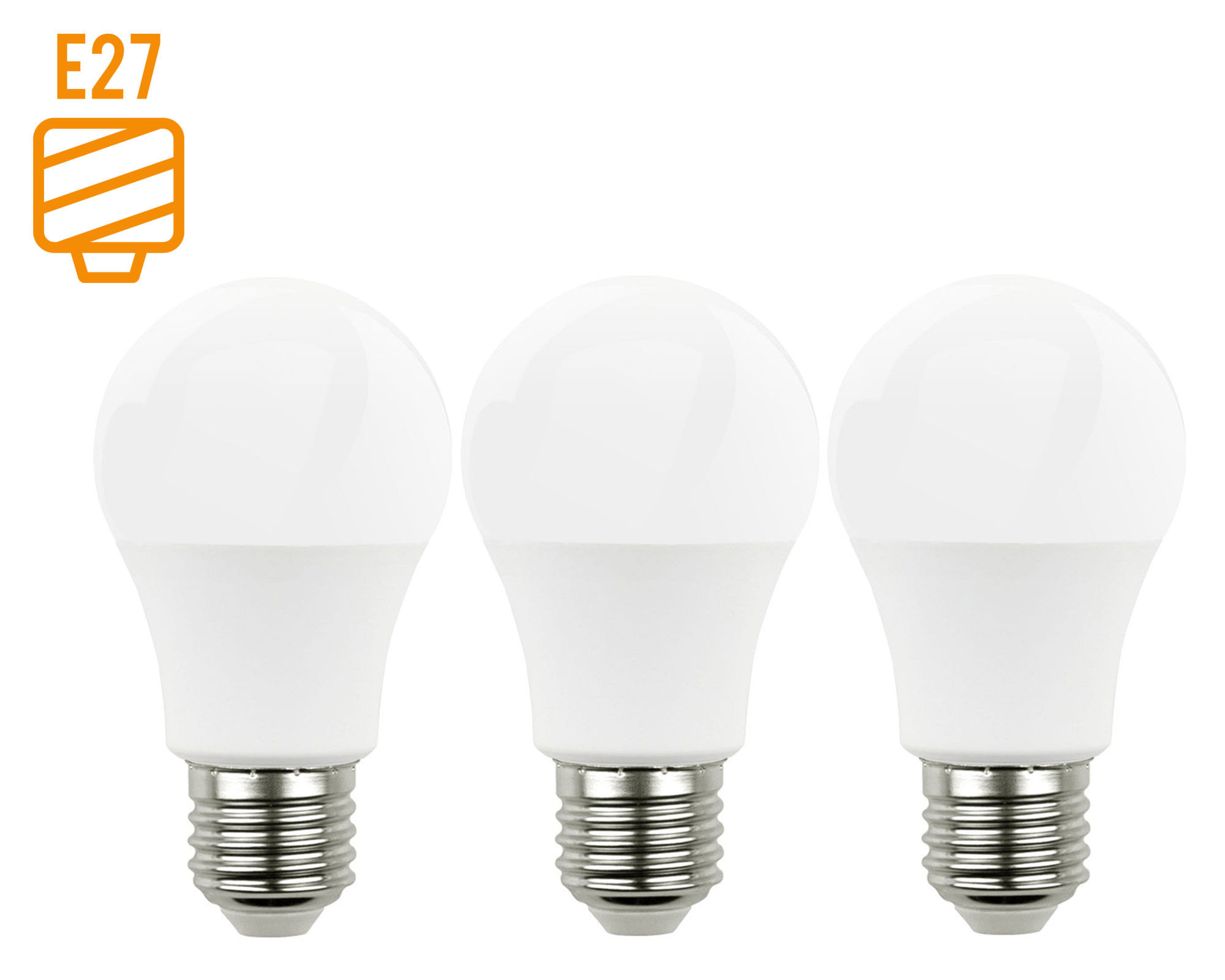 Ampolleta LED 13W E27 luz cálida 3 unidades Nex