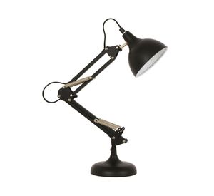 Lámpara escritorio 1L E14 Alen negro Abitare