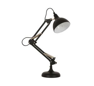 Lámpara escritorio 1L E14 Alen negro Abitare