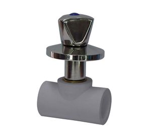 Llave de paso 32 mm cromado Hoffens