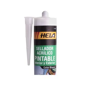 Sellador acrílico 280 ml pintable blanco Hela