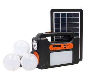 Kit de emergencia solar 3 ampolletas - linterna - foco lateral - radio - bluetooth Parksolar