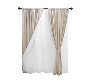 Cortina blackout 140x220 cm ecru Cotidiana.