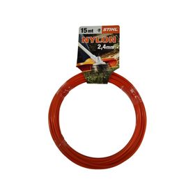 Nylon orilladora 15 m 2.4 mm naranjo