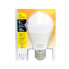 Ampolleta LED 9W E27 luz cálida Nex