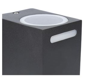 Aplique 2L GU10 Burne negro Abitare