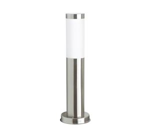 Aplique piso 1L E27 inox/blanco Abitare