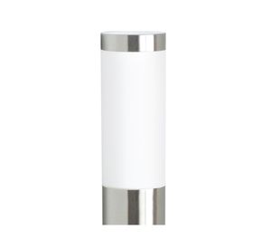 Aplique piso 1L E27 inox/blanco Abitare