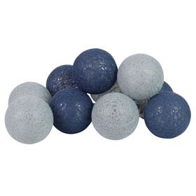 Guirnalda LED 10L esfera azul Abitare