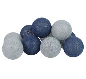 Guirnalda LED 10L esfera azul Abitare
