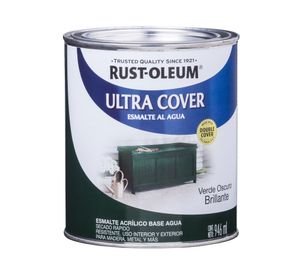 Esmalte al agua 946 ml Ultra cover verde oscuro brillante Rust-Oleum