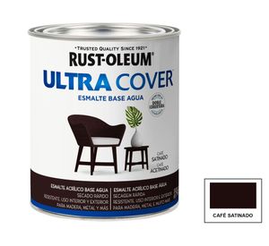 Esmalte al agua 946 ml Ultra cover café satín Rust-Oleum
