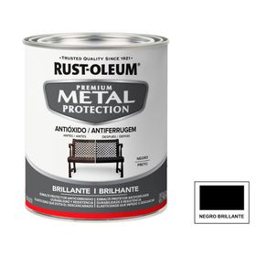 Esmalte anticorrosivo 946 ml Metal Protection negro brillante Rust-Oleum.