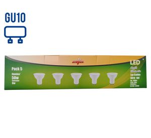 Ampolleta LED 40W GU10 luz cálida 5 unidades Elfa