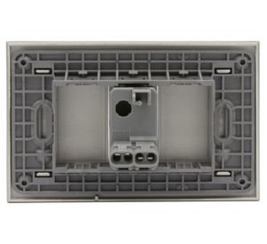 Placa armada pulsador 10A Nóbile perla Bticino