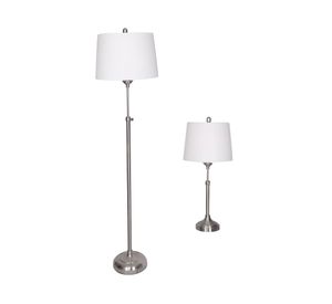 Lámpara pie + lámpara mesa Abitare