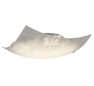 Plafón LED 25x25 cm flores Abitare.