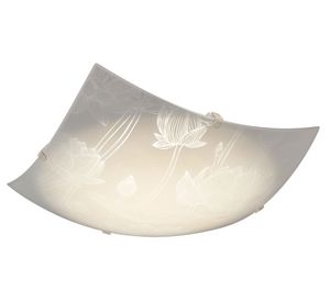Plafón LED 25x25 cm flores Abitare.