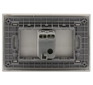 Placa armada interruptor simple 10A 9/12 Nóbile perla Bticino