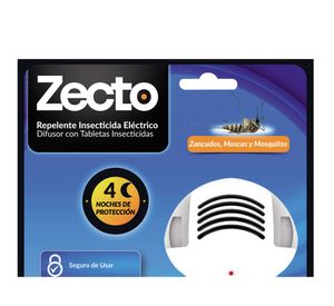 Difusor eléctrico + 4 tabletas insecticida Zecto Anasac