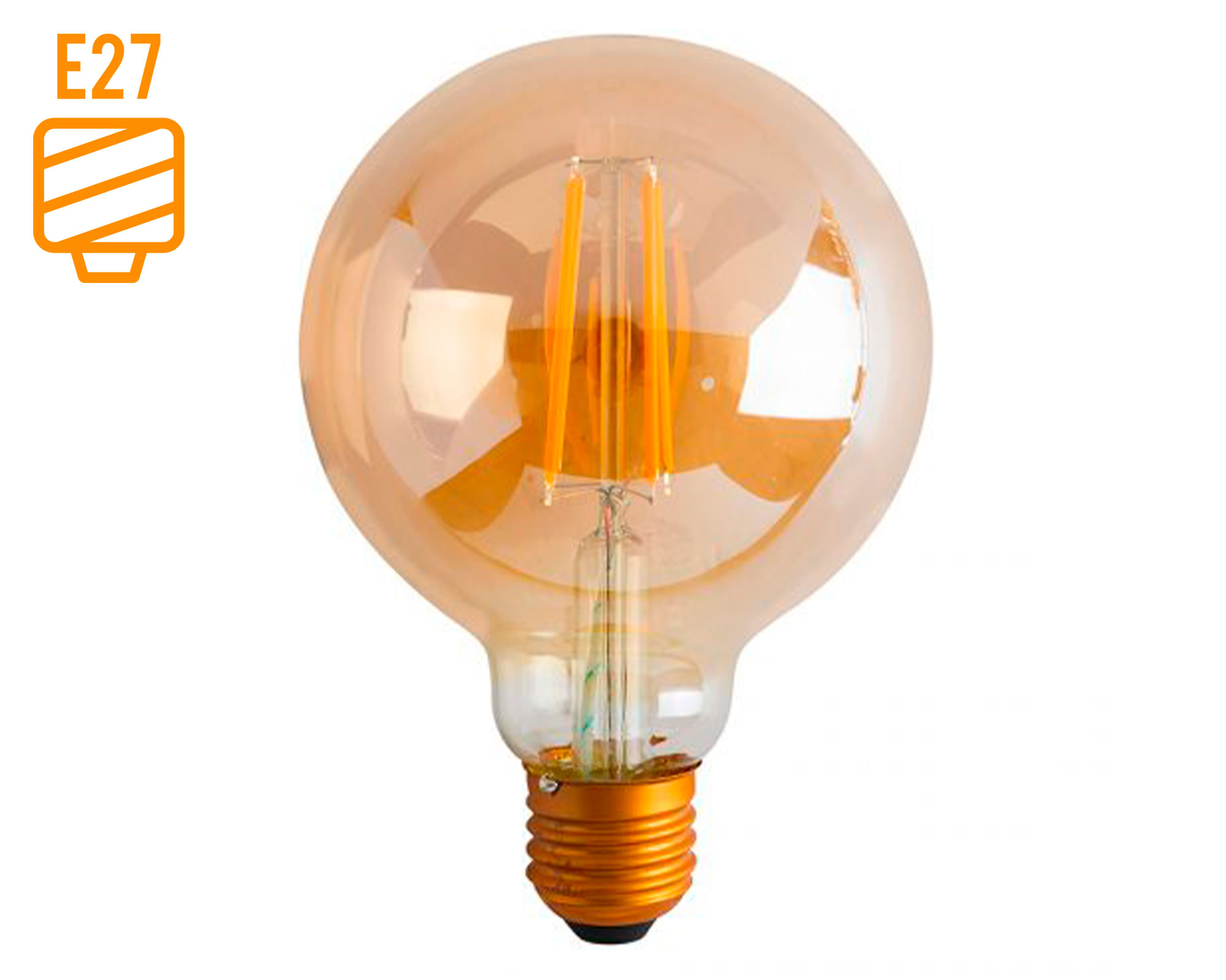 Ampolleta led 5W E27 luz cálida Globo