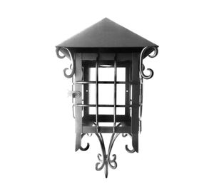 Farol 1L E27 Colonial mural negro mate Euro.