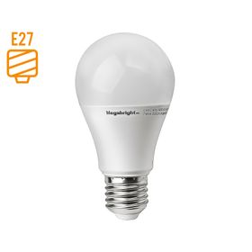 Ampolleta bright LED 7W E27 luz fría A55 Megabright