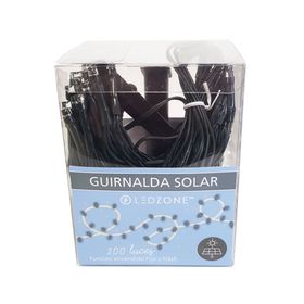 Guirnalda de luces 1.5W 100 luces luz cálida negro