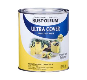 Esmalte al agua 946 ml Ultra cover amarillo sol brillante Rust-Oleum