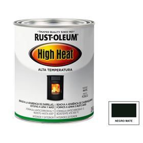 Esmalte sintético 946 ml Alta Temperatura negro mate Rust-Oleum.
