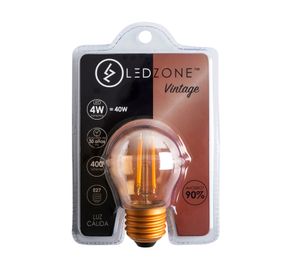 Ampolleta led 4W E27 luz cálida Mini Globo