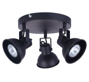 Spot 3L GU10 Aglaia negro Abitare