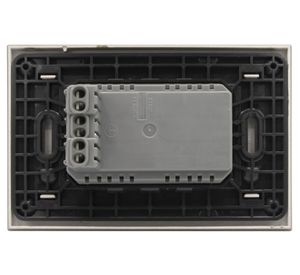 Placa armada tomacorriente dúplex 10A Nóbile café Bticino