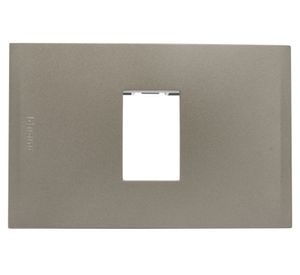 Placa 1 módulo + soporte Nobile terra Bticino