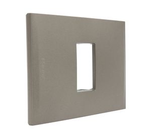 Placa 1 módulo + soporte Nobile terra Bticino