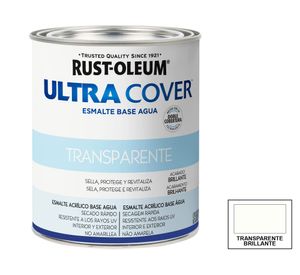 Esmalte al agua 887 ml Ultra cover transparente brillante Rust-Oleum