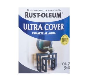 Esmalte al agua 946 ml Ultra cover gris oscuro brillante Rust-Oleum
