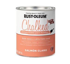 Pintura tizada 1/4 galón Vintage look salmón claro mate Rust-Oleum