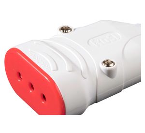 Enchufe hembra volante 10A 2P+T RS78203 blanco Rosi