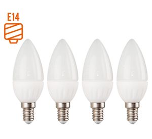 Ampolleta LED 60W E14 luz día 4 unidades Elfa.