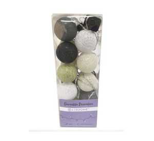 Guirnalda LED 20L Bola algodón Ledzone