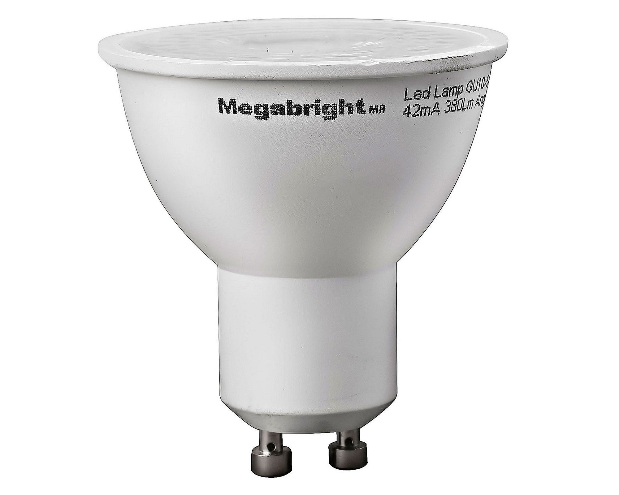 Ampolleta bright LED 5,5W GU10 luz cálida PAR16 Megabright