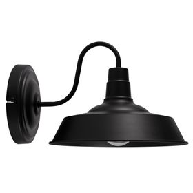 Aplique 1L E27 Gael negro mate Abitare